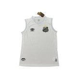 2025-26 Mens Santos FC home white Training vest  Soccer Jersey
