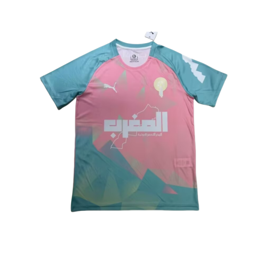 2025-26 Mens Morocco pink Special Edition soccer  Jersey