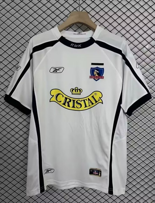 2005 Mens Colo-Colo Home white Soccer Jersey