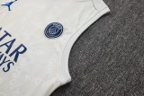 2024-25 Mens PSG  grey Vest short training suit
