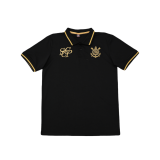 2025-26 Mens Corinthians black Polo shirt Soccer Jersey