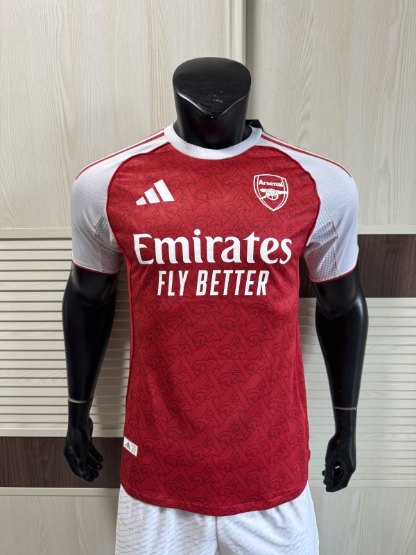 2025-26 Mens Arsenal red home  Player Version Soccer  Jersey