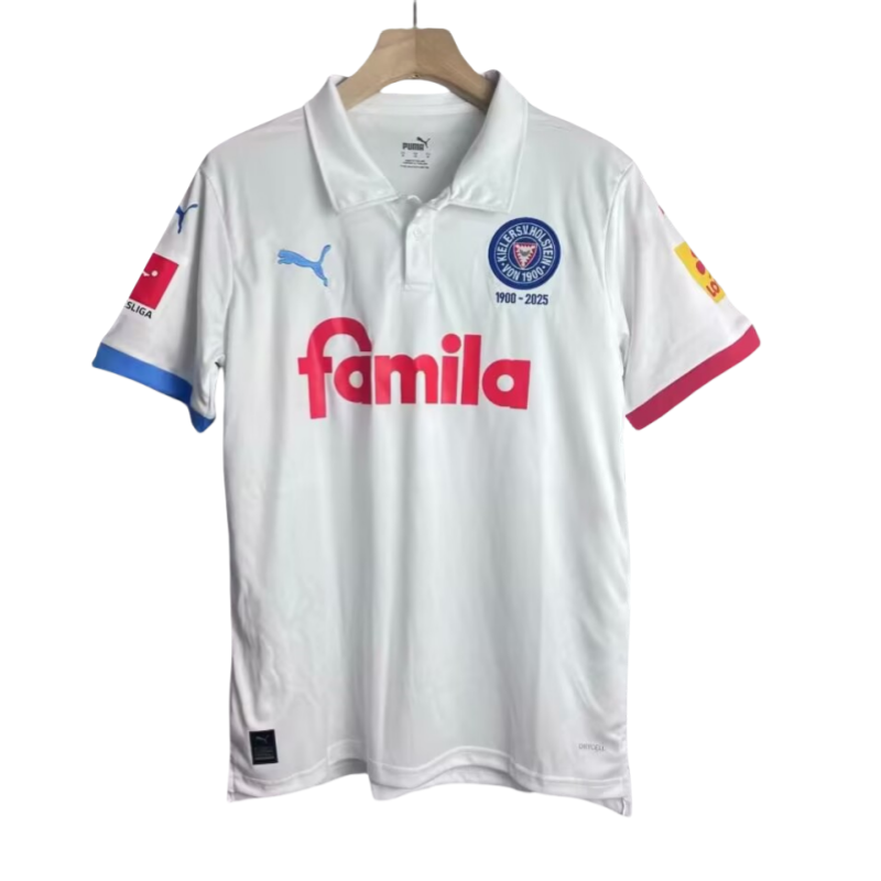 2025-26 Mens Holstein Kiel white soccer jersey