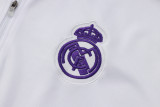 2024/25 Mens Real  Madrid white Retro version Half-pull Training Suit