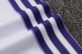 2024/25 Mens Real  Madrid white Retro version Half-pull Training Suit