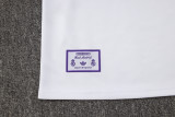 2024/25 Mens Real  Madrid white Retro version Half-pull Training Suit