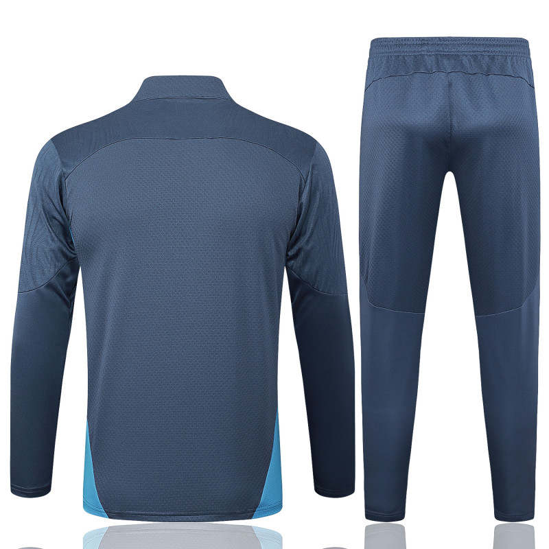2024-25  Mens Manchester City Grey Player Edition  Half-pull Tracksuit suit
