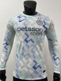 2025-26 Mens Inter Milan  Player Version  away Long sleeve  Jersey