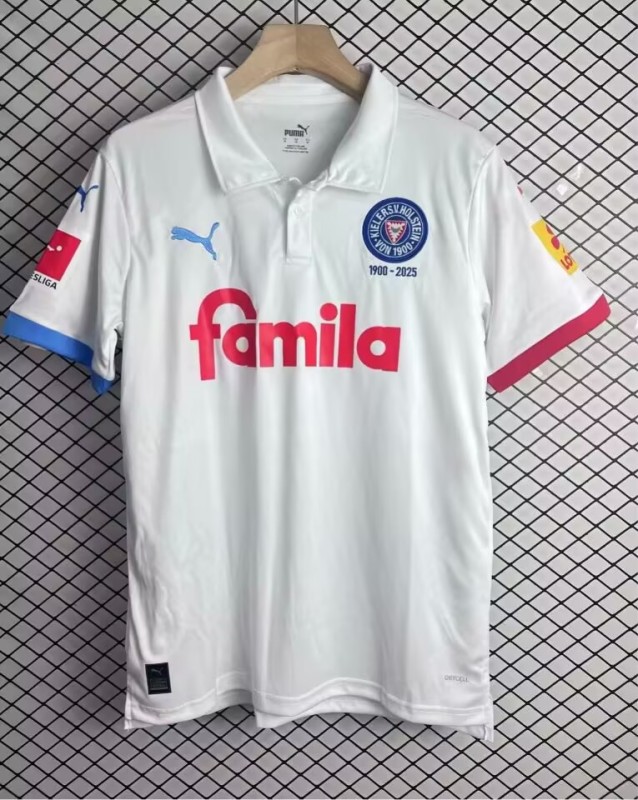 2025-26 Mens Holstein Kiel white soccer jersey