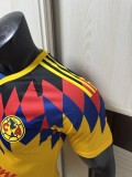 2025-26 Mens  Club America yellow Player Version Soccer Jersey