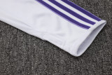 2024/25 Mens Real  Madrid white Retro version Half-pull Training Suit