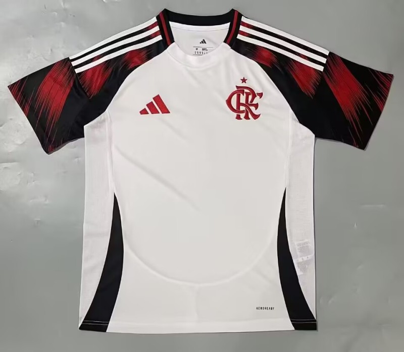 2025-26 Mens Flamengo white away soccer Jersey
