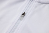 2024/25 Mens Real  Madrid white Retro version Half-pull Training Suit