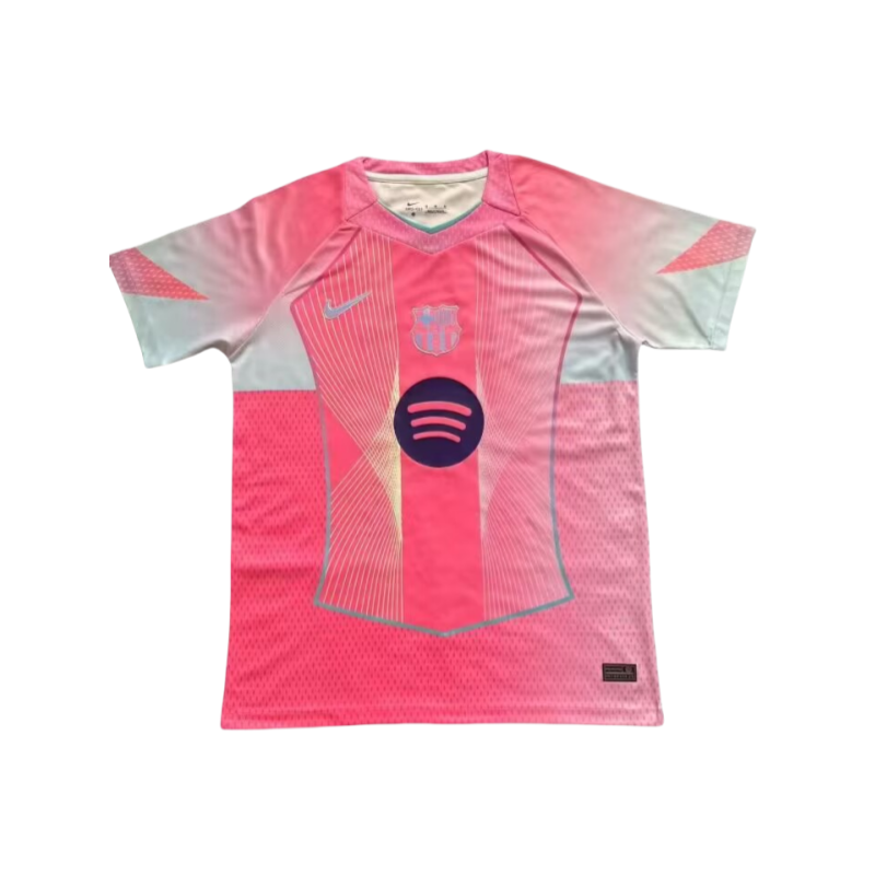 2025-26 Mens Barcelona pink Special Edition  soccer Jersey