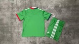 2025-26  Mexico Kids Golden Cup Green Soccer Jersey