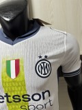 2025-26 Mens Inter Milan  Player Version white soccer Jersey