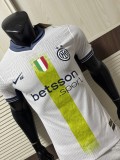 2025-26 Mens Inter Milan  Player Version white soccer Jersey