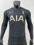 2025-26 Mens Tottenham Hotspur grey  Player  home Long Sleeve   Soccer Jersey