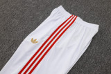 2025-26 Mens Bayern Munich White 125th Anniversary Edition Half-pull Training Suit