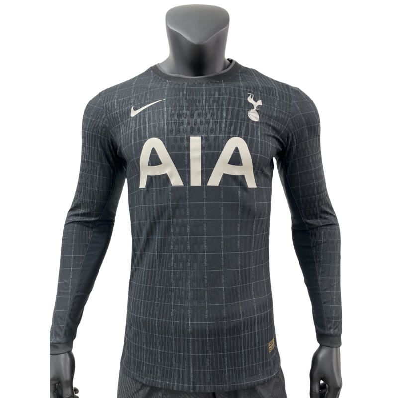 2025-26 Mens Tottenham Hotspur grey  Player  home Long Sleeve   Soccer Jersey
