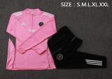 2025-26 Mens  Inter Miami pink Half-pull  Training Suit