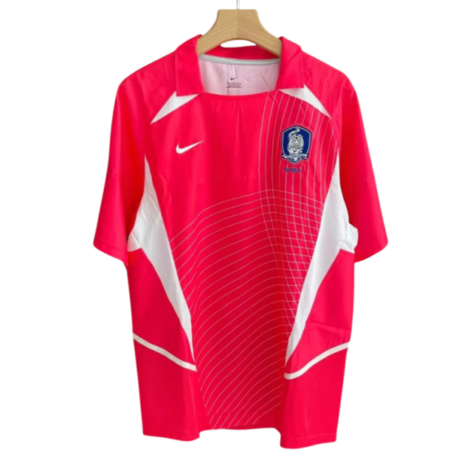 2002 Mens Korea  Retro   red  home soccer Jersey