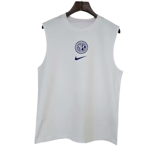 2025-26 Mens Inter Milan white  vest Training Soccer Jersey