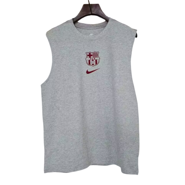 2025-26  Mens Barcelona grey vest soccer  jersey