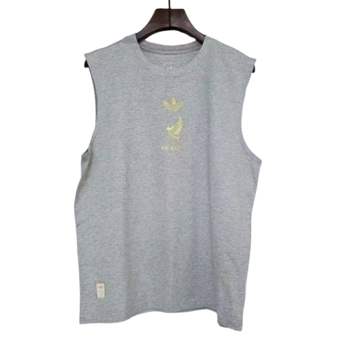 2025-26 Mens Mexico grey  vest  Training Soccer Jersey