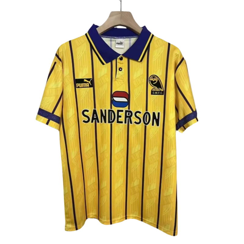 1995 Mens Wednesday F.C. away  Retro yellow soccer jerser