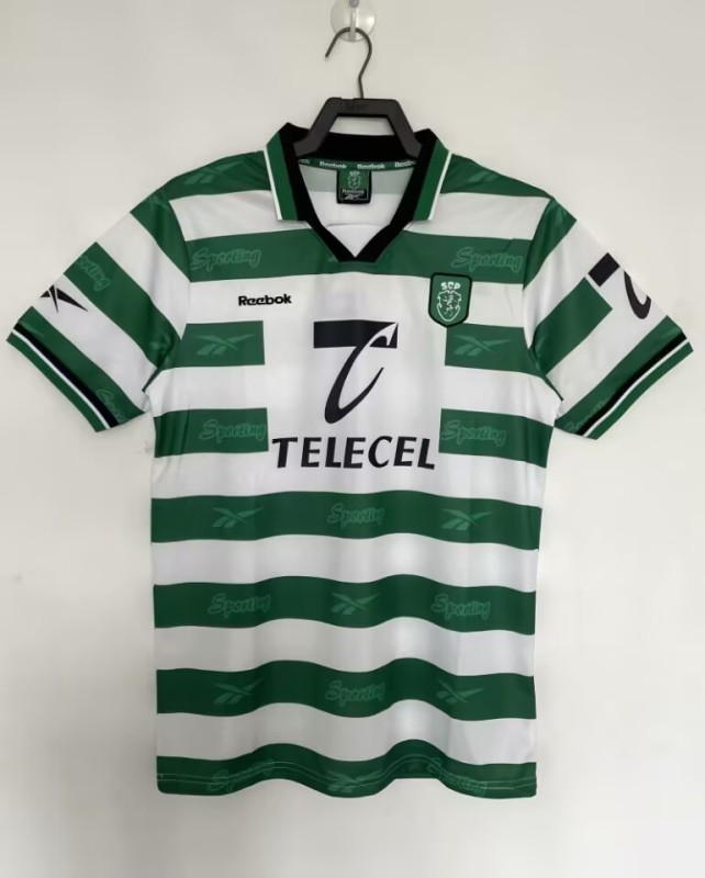 1990-00 Sporting Lisbon Home Retro Soccer Jersey