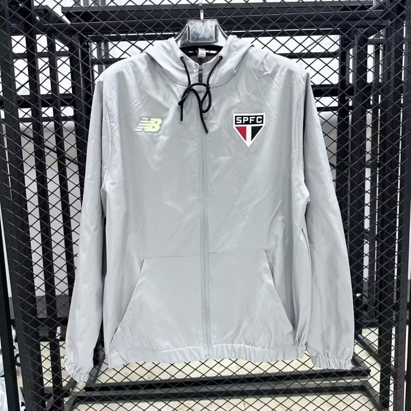 2025-26 Mens cheap  Sao Paulo grey  windbreaker