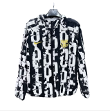2025-26 Mens Barcelona  black and white  Windbreaker