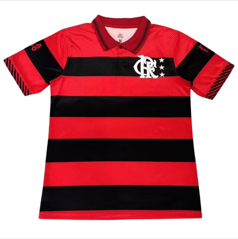 Mens Flamengo red-black Retro Soccer Jersey