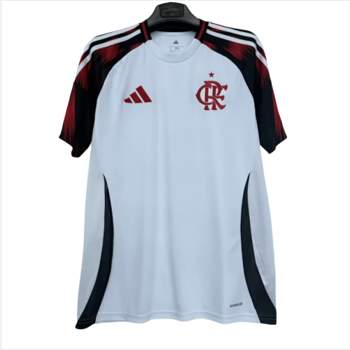 2025-26 Mens Flamengo white away 1:1  soccer Jersey