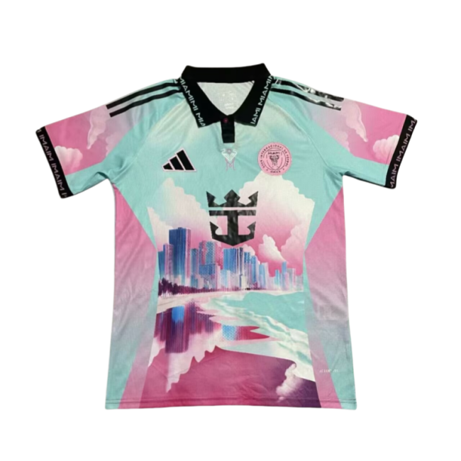 2025-26  Mens Inter Miami Special Edition Pink Blue training suit jersey
