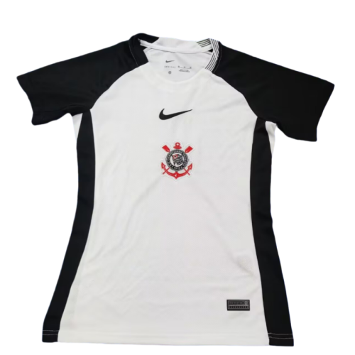 2025-26  Women Corinthians white  Home Fans Soccer Jersey