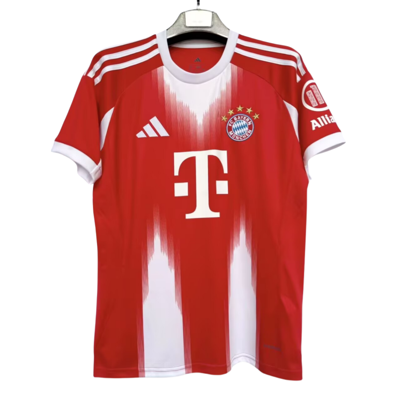 2025-26 Mens Bayern Munich red  home  soccer Jersey