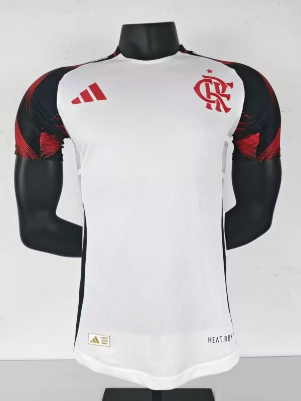 2526 Player version Mens Flamengo away white soccer Jersey