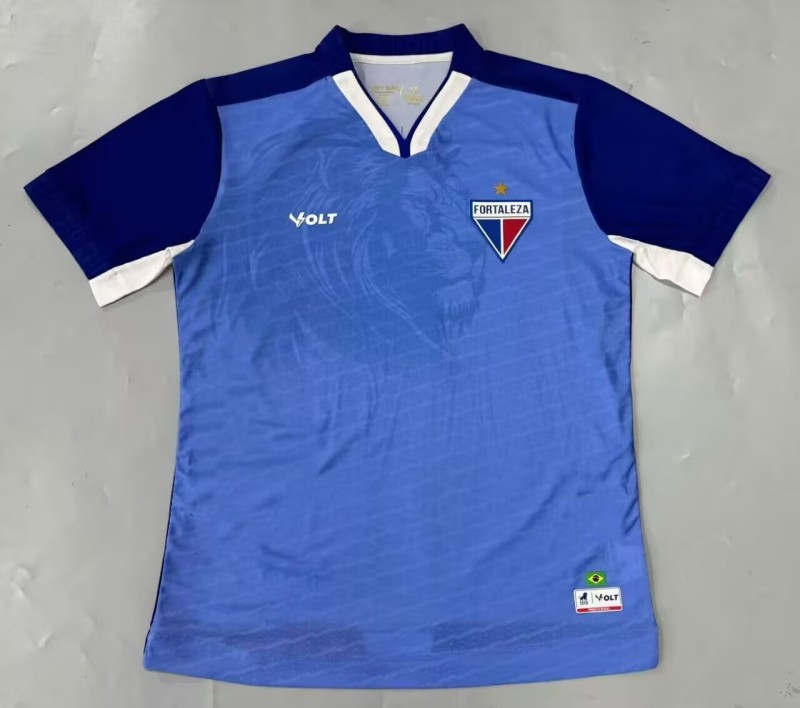 2025-26Mens Fortaleza  Blue goalkeeper Soccer Jersey