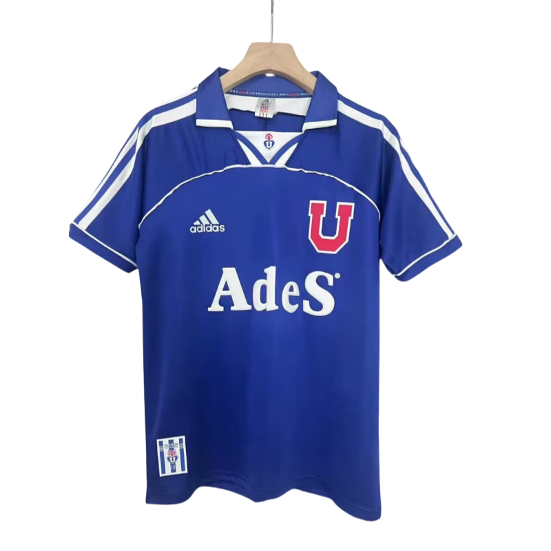 1999-2000 Mens Universidad De Chile blue Home Retro Soccer Jersey