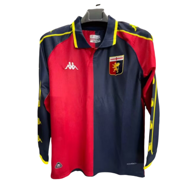 1997-98 Mens Genoa away Long sleeve Soccer Jersey