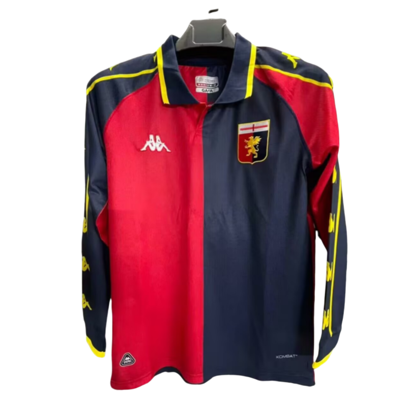 1997-98 Mens Genoa away Long sleeve Soccer Jersey