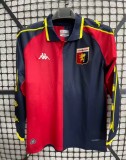 1997-98 Mens Genoa away Long sleeve Soccer Jersey