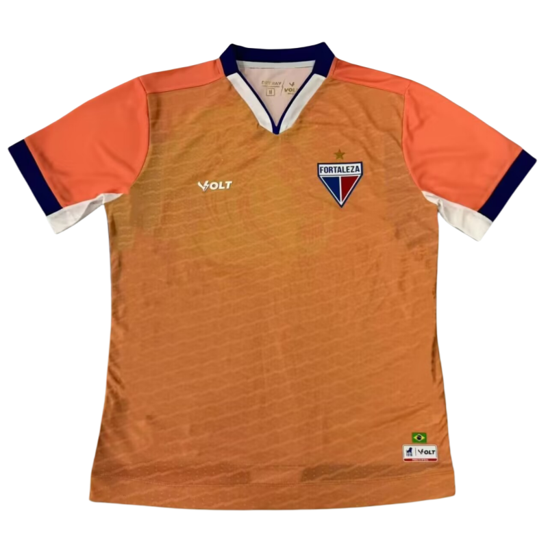 2025-26Mens Fortaleza orange  goalkeeper Soccer Jersey