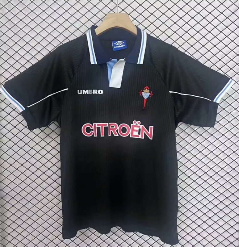 2025-26  Mens Celta black away Soccer Jersey