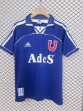 1999-2000 Mens Universidad De Chile blue Home Retro Soccer Jersey