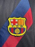 2002-03 Mens Barcelona black Retro Third  away Soccer Jersey