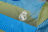 2025-26 Mens  Real Madrid  Blue green stripe inkjet  Training Short Suit