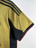 2013-14 Mens AC Milan Retro yellow  Away Soccer Jersey